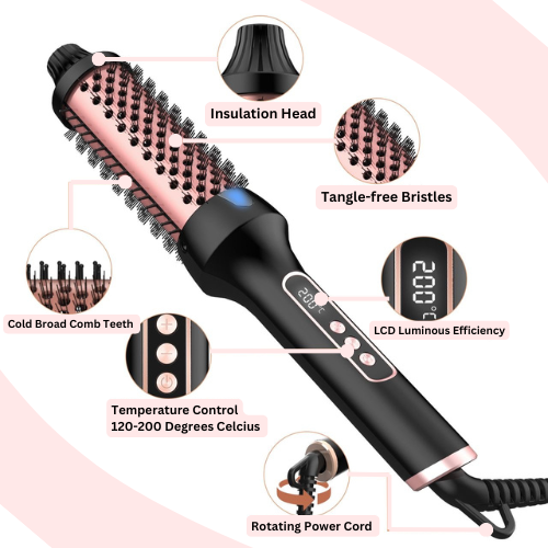 GlowComb™ Pro - 3 In 1 Thermal Brush