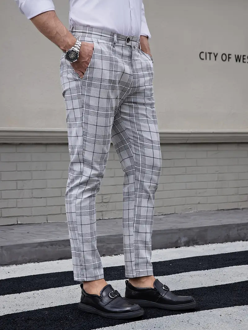 Formal Checker Mens Pants - Avelora