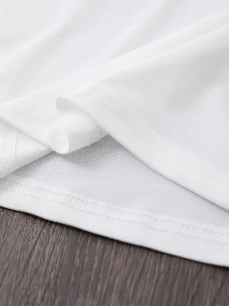 White Casual Womens T-Shirt - Avelora