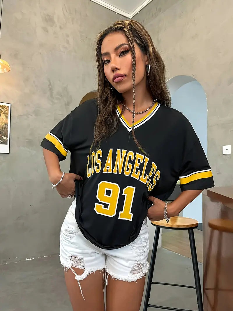 Los Angeles 91 Womens Sports Sweater - Avelora