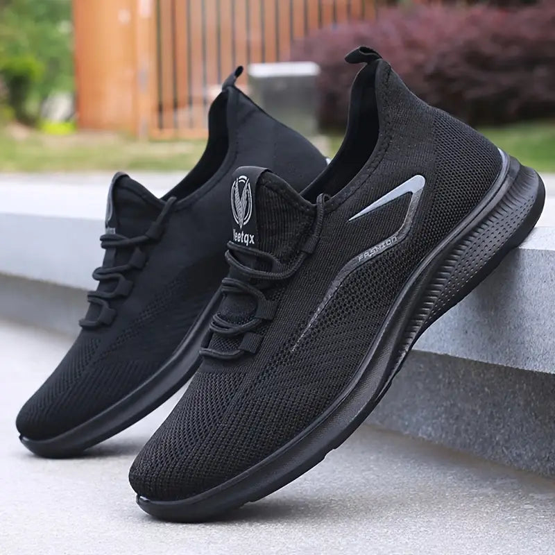 Men's Black Trainers - Avelora