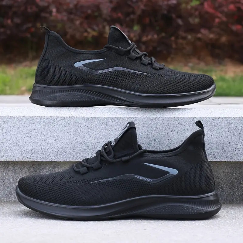 Men's Black Trainers - Avelora