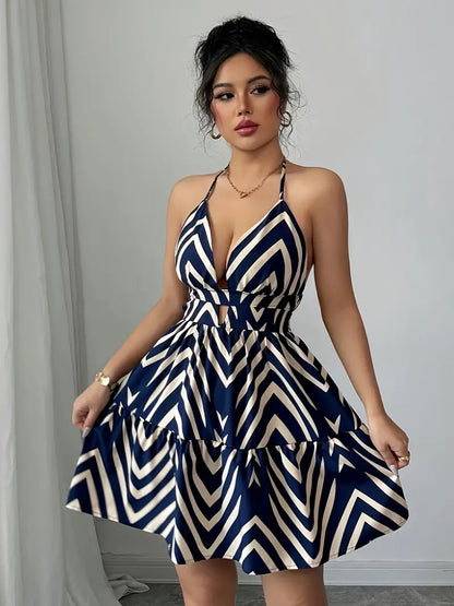 Zig-Zag Womens Summer Dress - Avelora