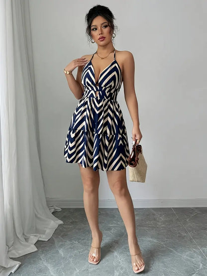 Zig-Zag Womens Summer Dress - Avelora