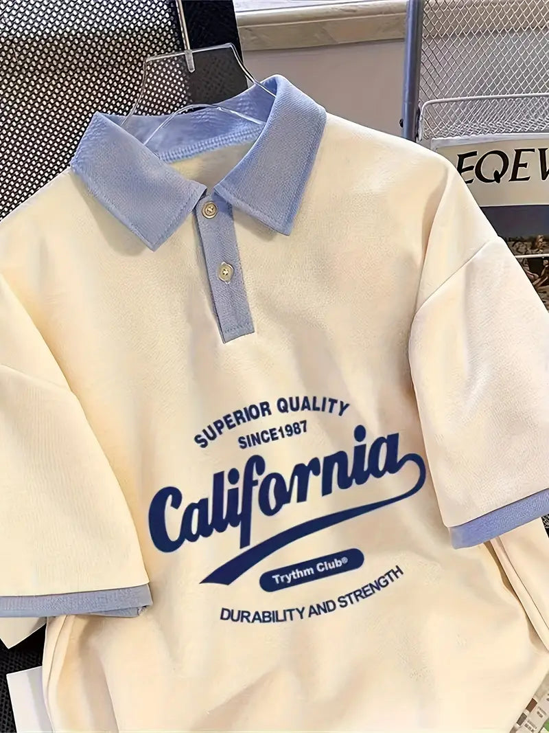 California Mens Golfer T-Shirt - Avelora