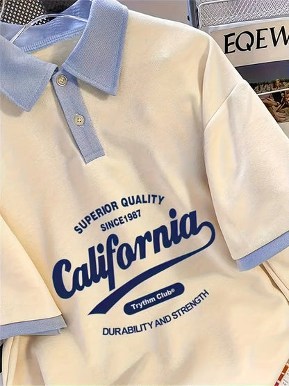 California Mens Golfer T-Shirt - Avelora