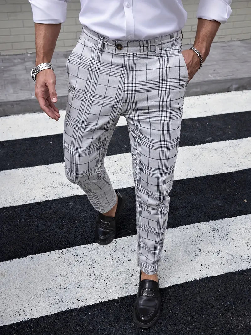 Formal Checker Mens Pants - Avelora