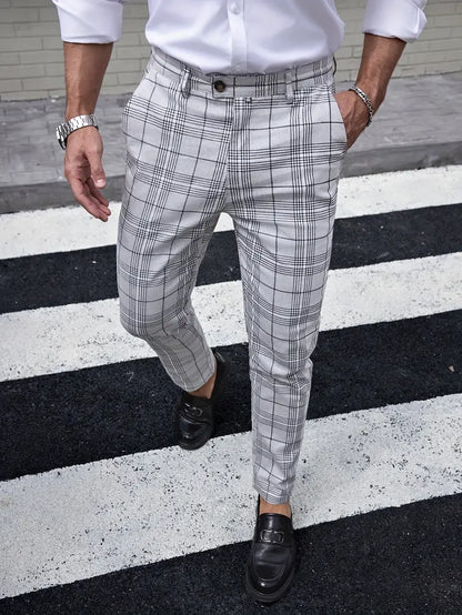 Formal Checker Mens Pants - Avelora