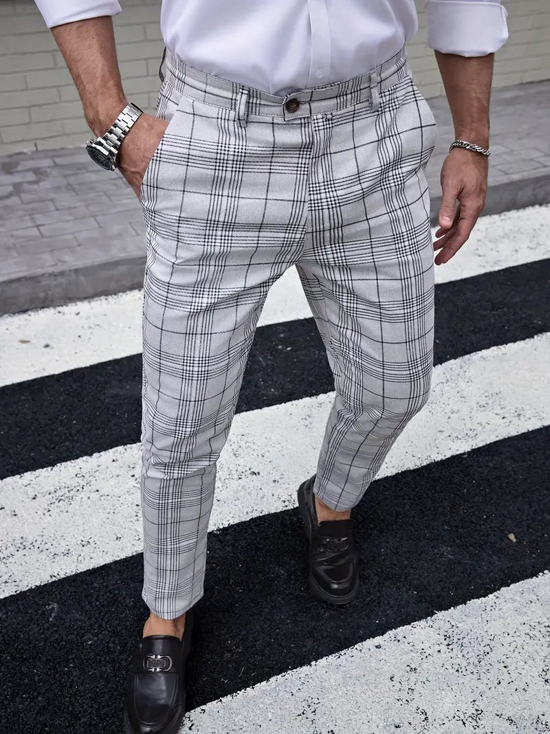 Formal Checker Mens Pants - Avelora