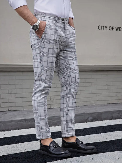 Formal Checker Mens Pants - Avelora