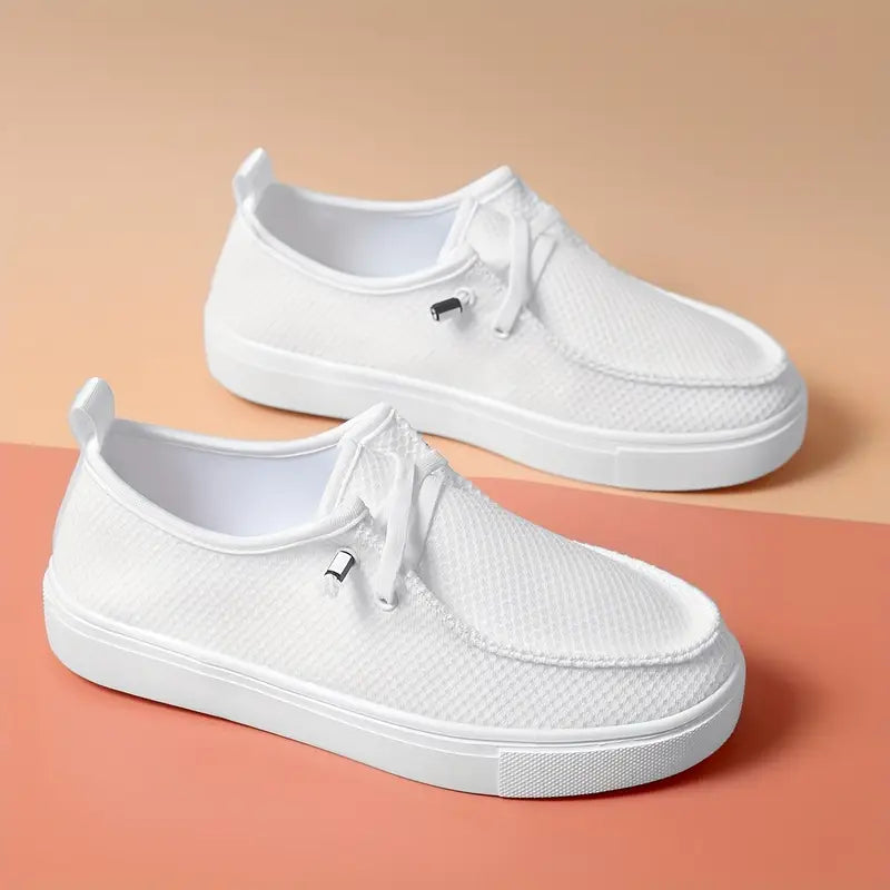 White Casual Sneakers - Avelora