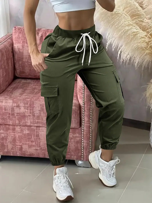 High-Waist Cargo Womens Pants - Avelora