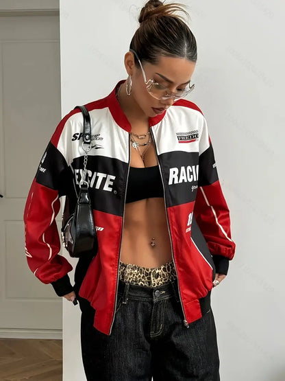Red Racing Womens Jacket - Avelora