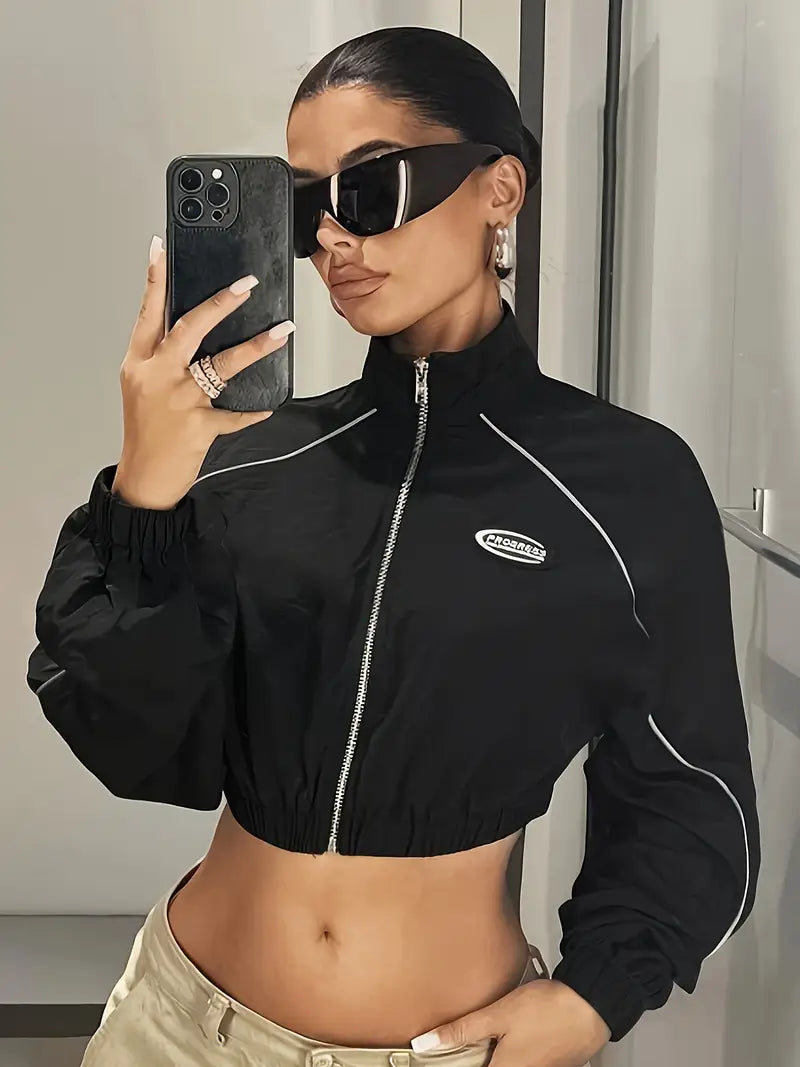 Zip Up Windbreak Womens Jacket - Avelora