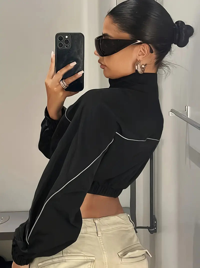 Zip Up Windbreak Womens Jacket - Avelora