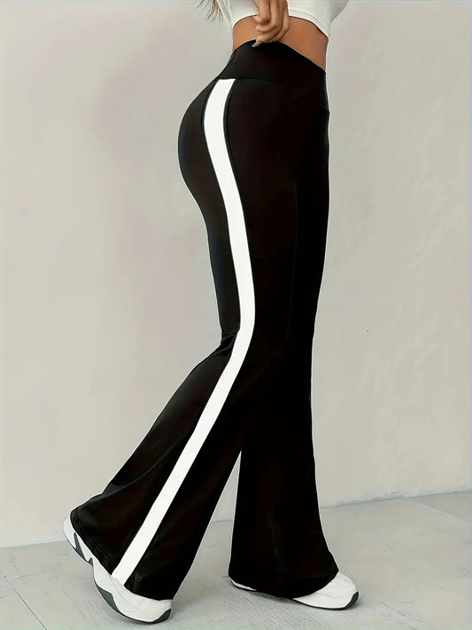 Stretch Wide Bottom Womens Pants - Avelora