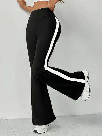 Stretch Wide Bottom Womens Pants - Avelora